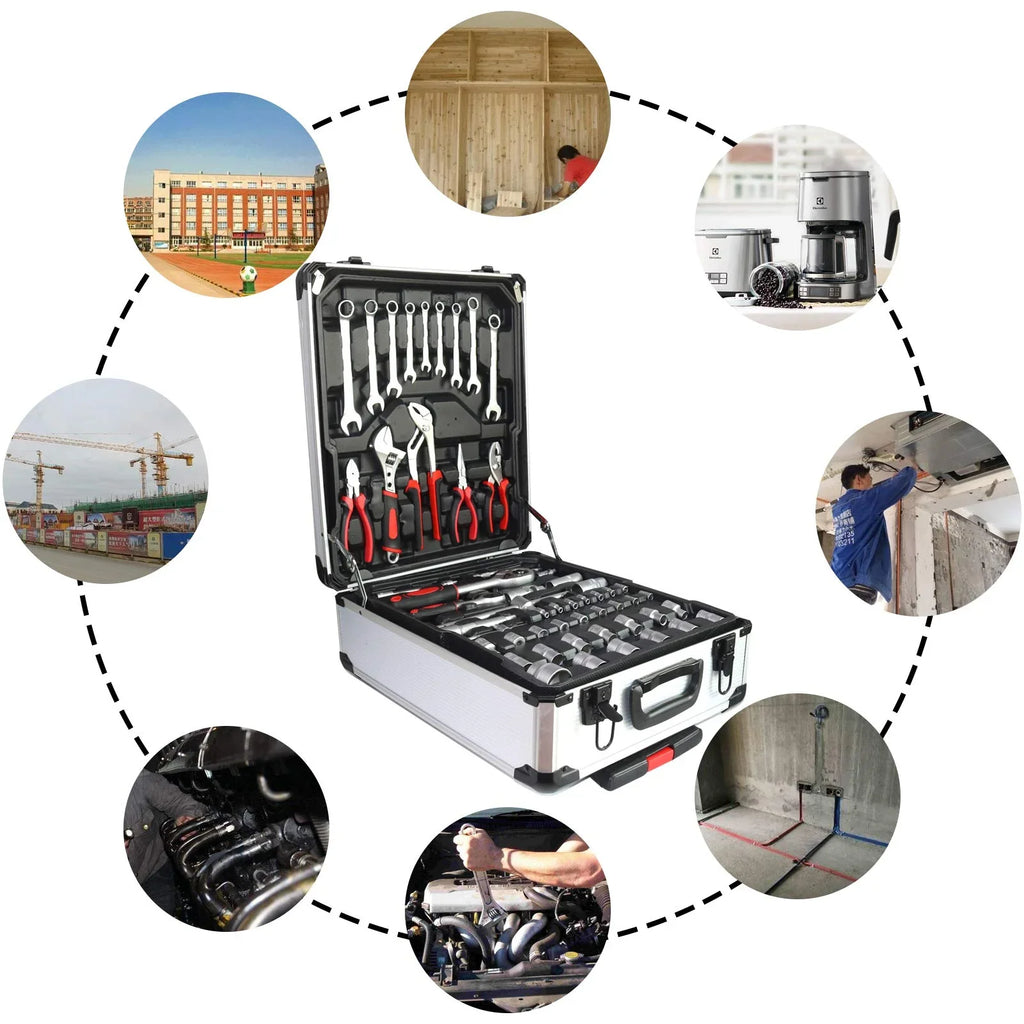 799pcs Household Tool Set With Aluminum Trolley Case