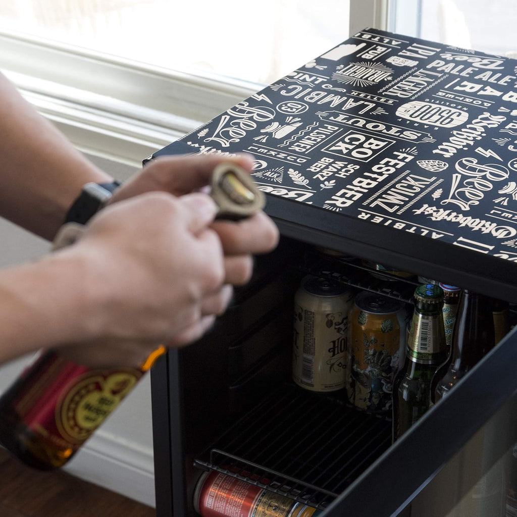 Beverage Refrigerator Cooler, 126 Cans, Right Hinge Glass Door - AB-1200