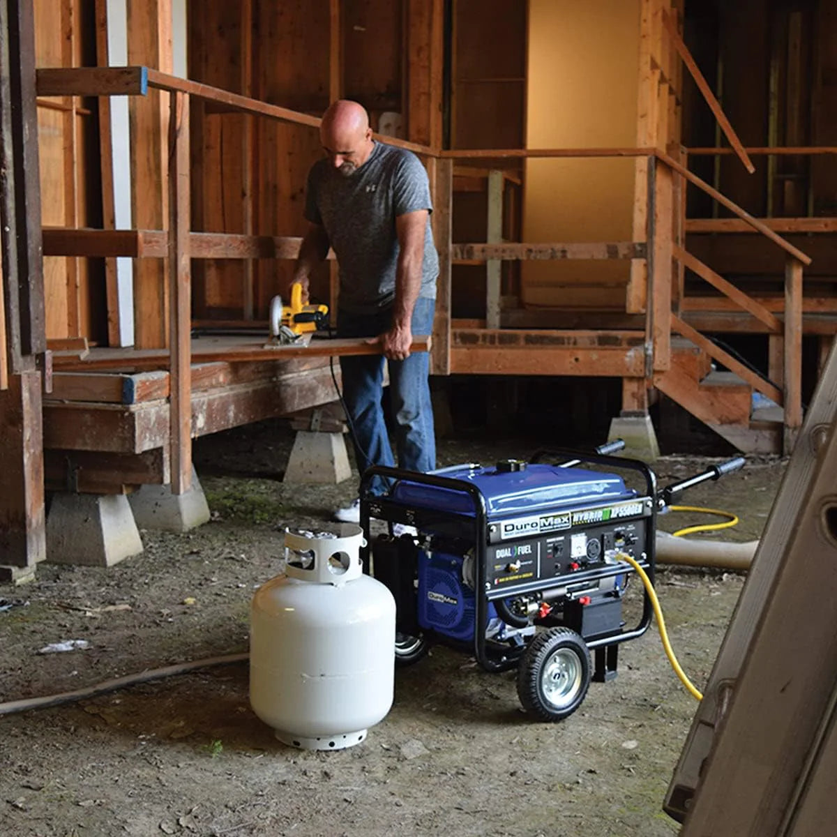 DuroMax 13,000-Watt Dual Fuel Portable Generator, Gasoline/Propane, Electric Start - XP13000EH