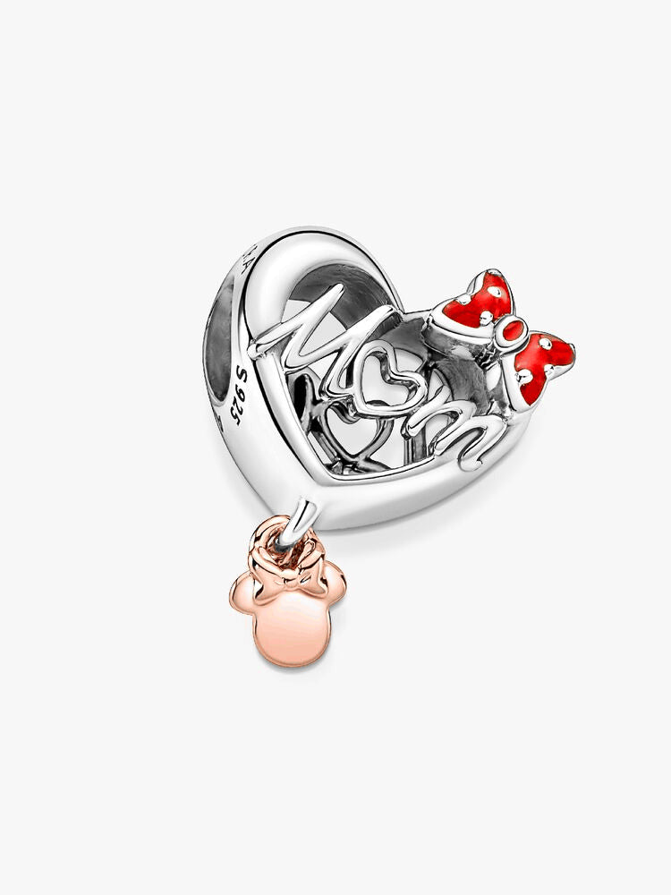 Disney Minnie Mouse Mom Heart Charm