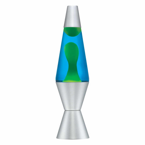 14.5'' LAVA Lamp - Yellow/Blue/Silver