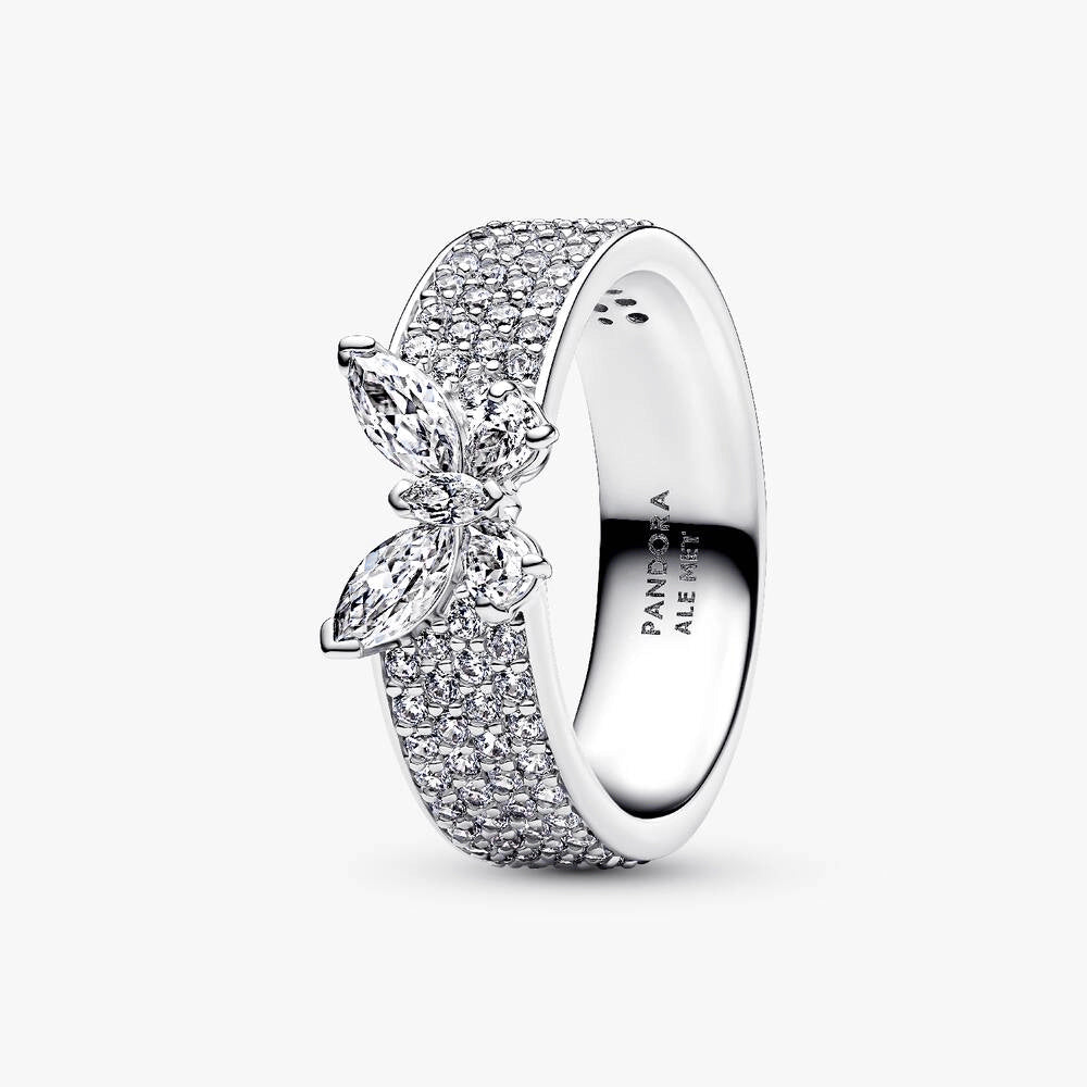 Sparkling Butterfly Bold Ring