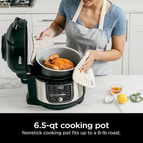 Ninja Foodi 10-in-1 6.5 Quart Pro Pressure Cooker Air Fryer Multicooker, Stainless - OS300