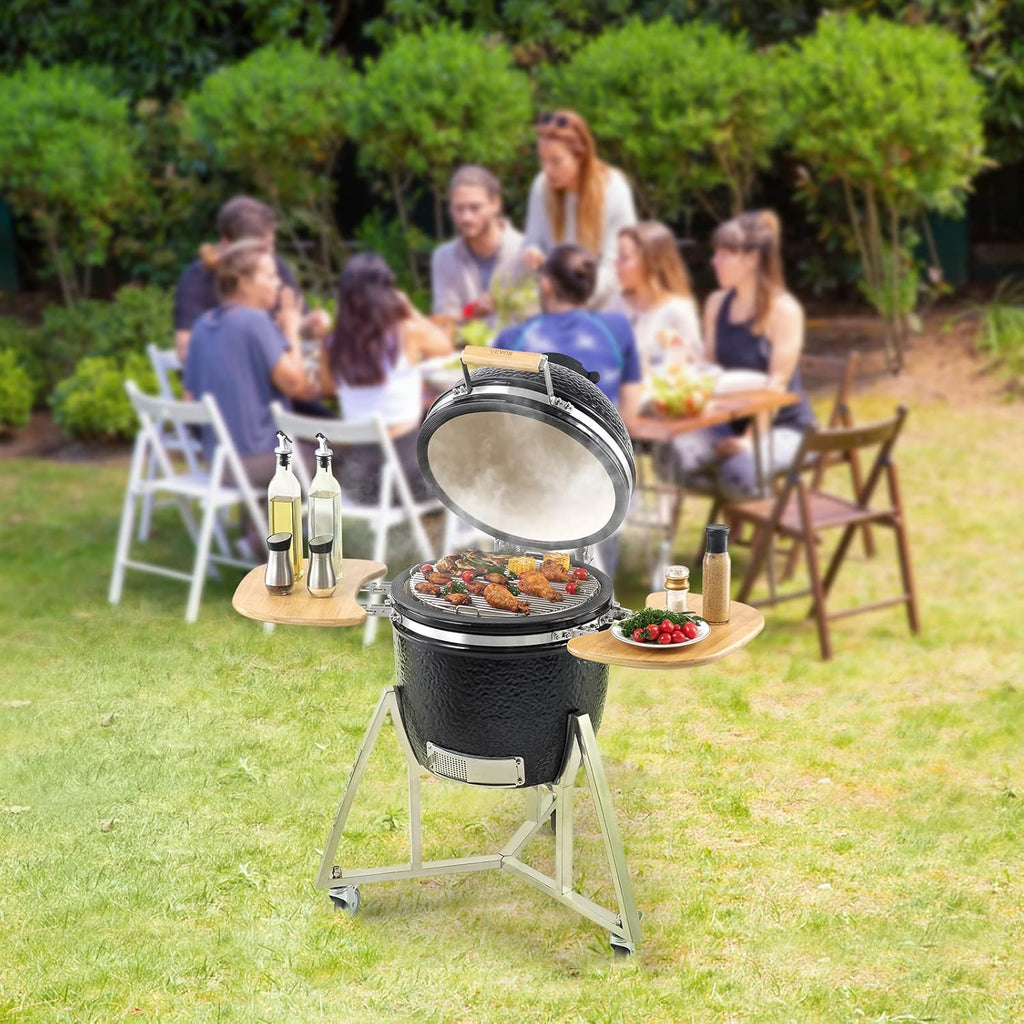 Portable Charcoal Grill With Lid And Cart, 18-Inch, Black - 18 Inch Charcoal Grill