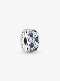 Clear & Blue Sparkling Clip Charm