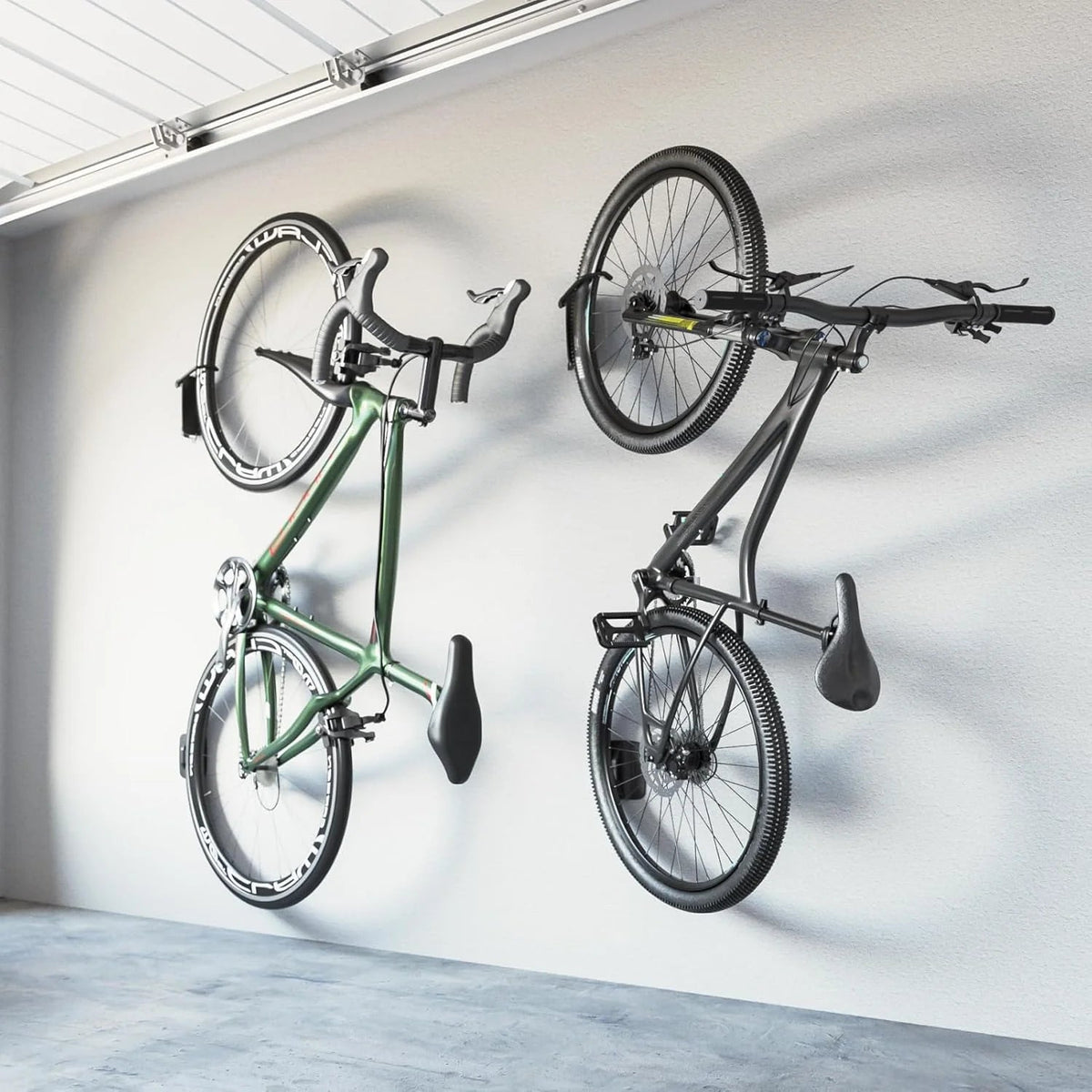 2-Pack Swivel Bike Wall Mount - Holds Up To 66 lbs