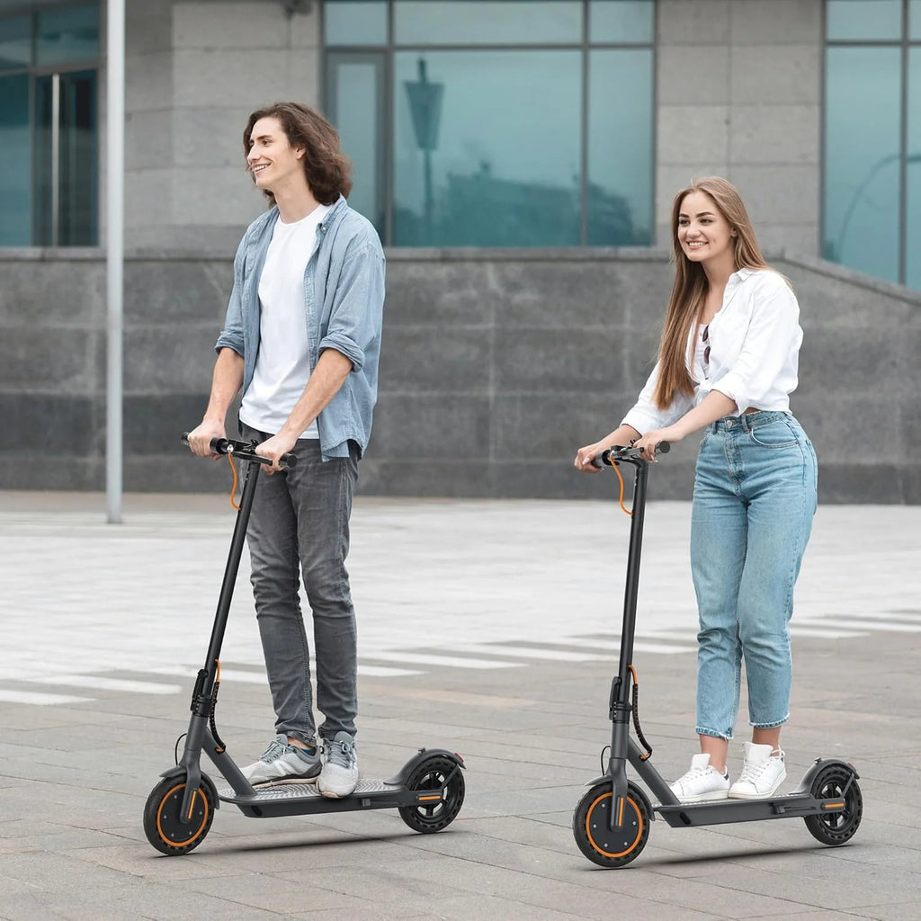 Electric Scooter With Solid Tires And Dual Braking - 350W/500W