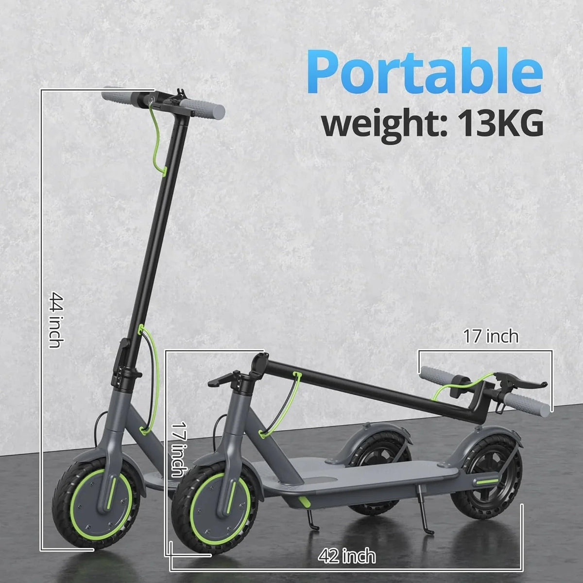 Roinside Electric Scooter, 8.5 in Solid Tires, 350W, 19 MPH, 21-23 Miles - UP12 Plus