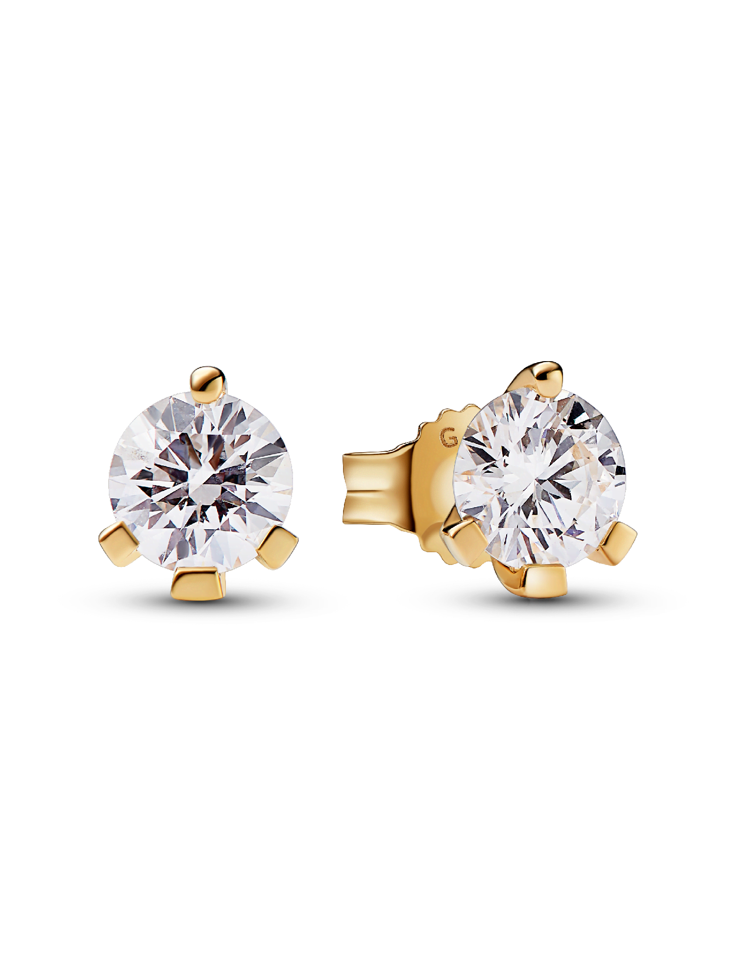 Pandora Nova 14k Gold Lab-grown Diamond Earrings