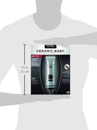 Andis Ceramic BGRC Hair Clipper With Detachable Blade, Silver - 63965