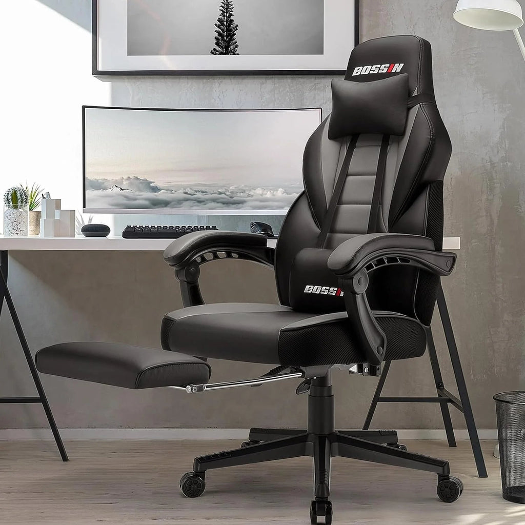 Racing Style Gaming Chair, 300 lbs Big And Tall High Back Computer Chair