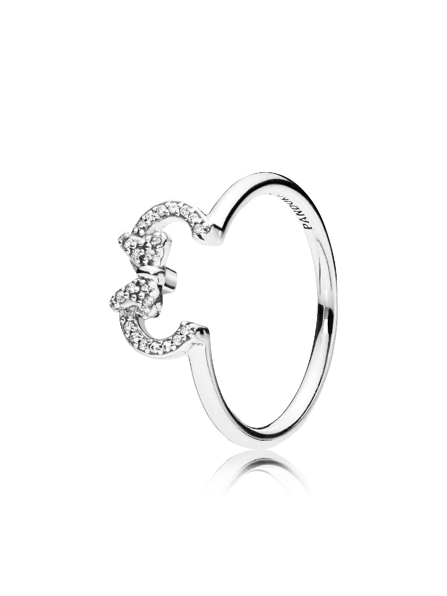 FINAL SALE - Disney Minnie Mouse Ears Silhouette Puzzle Ring