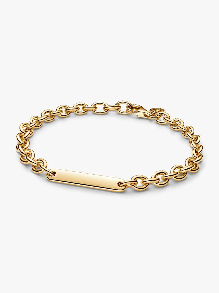 Engravable Bar Link Bracelet