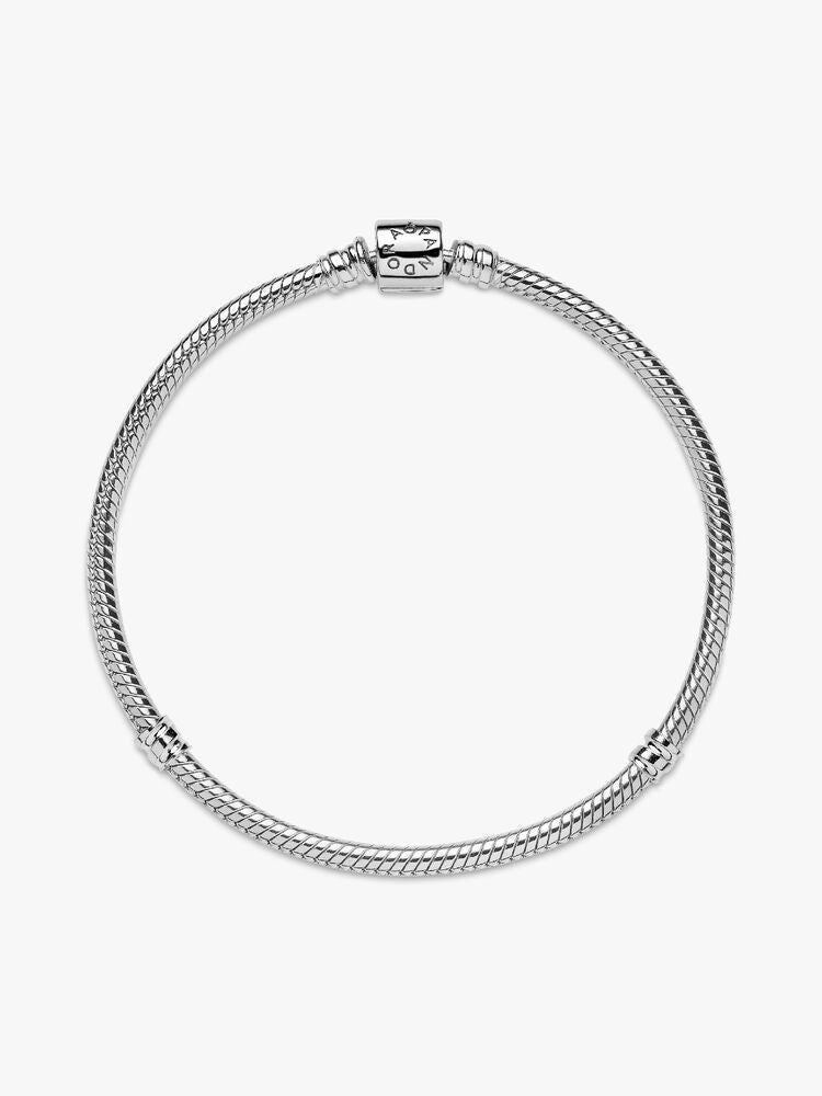 Pandora Moments Barrel Clasp Snake Chain Bracelet