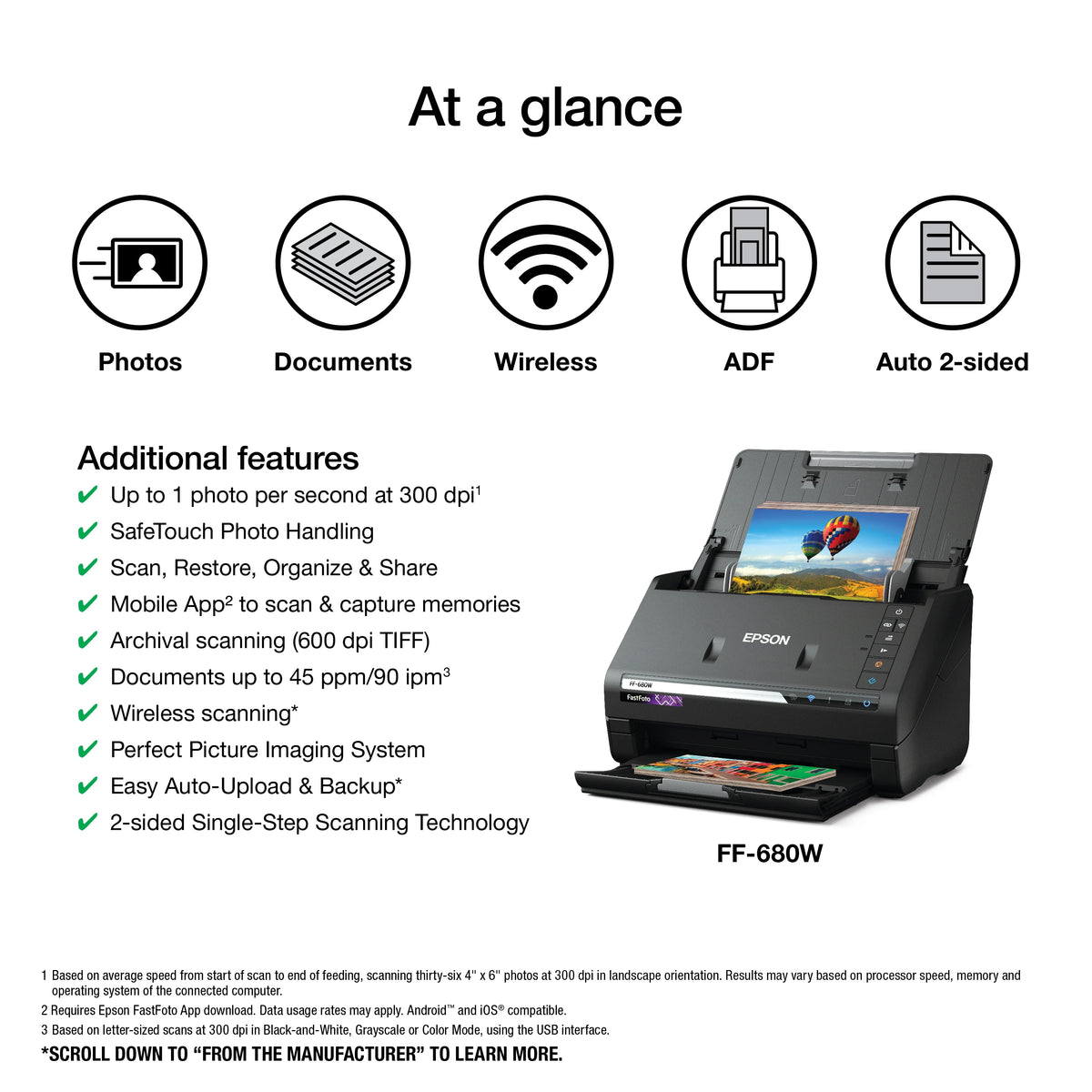 FastFoto Wireless High-Speed Photo Scanning System - FF-680W