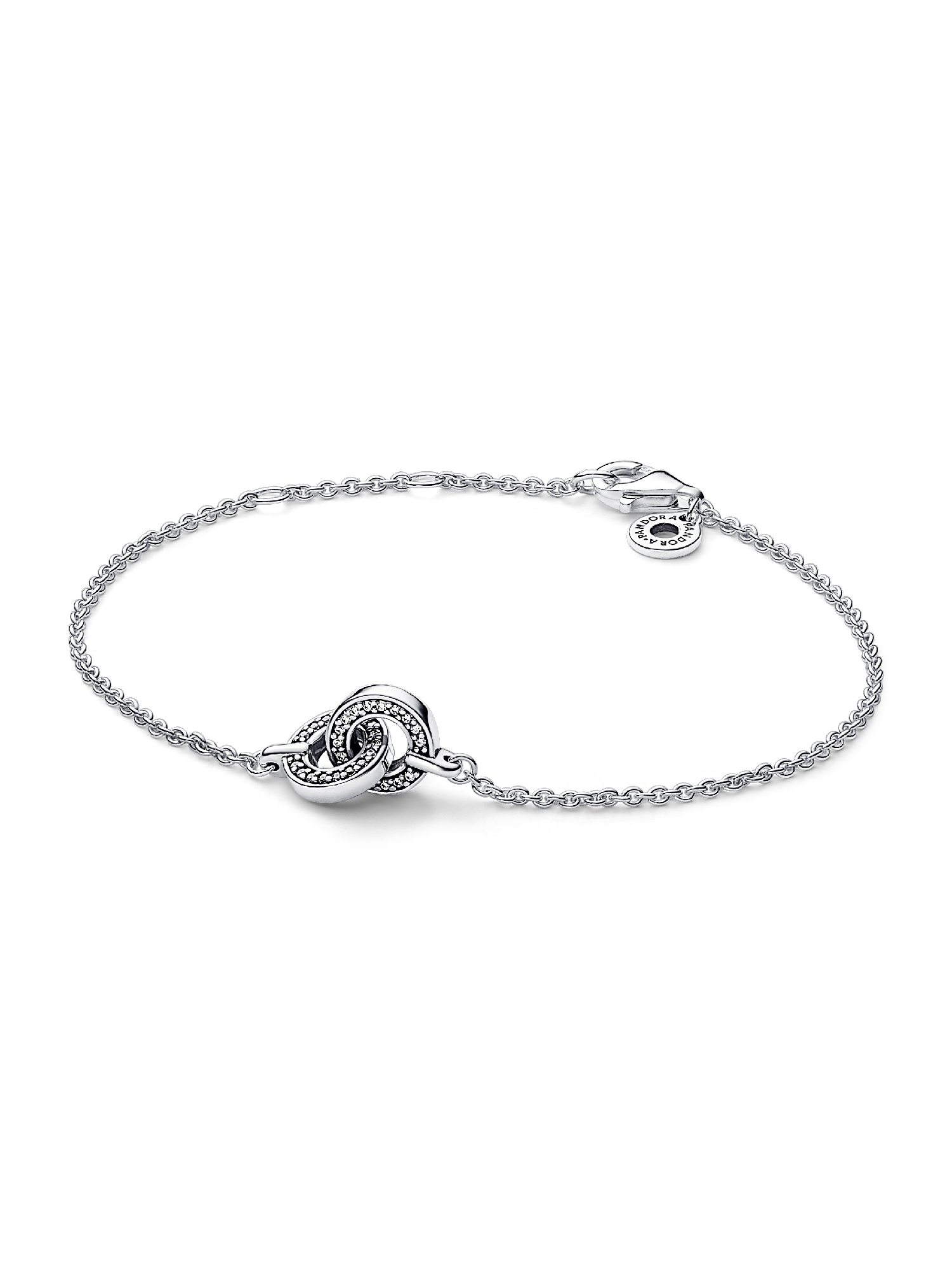 FINAL SALE - Pandora Signature Intertwined Pavé Chain Bracelet