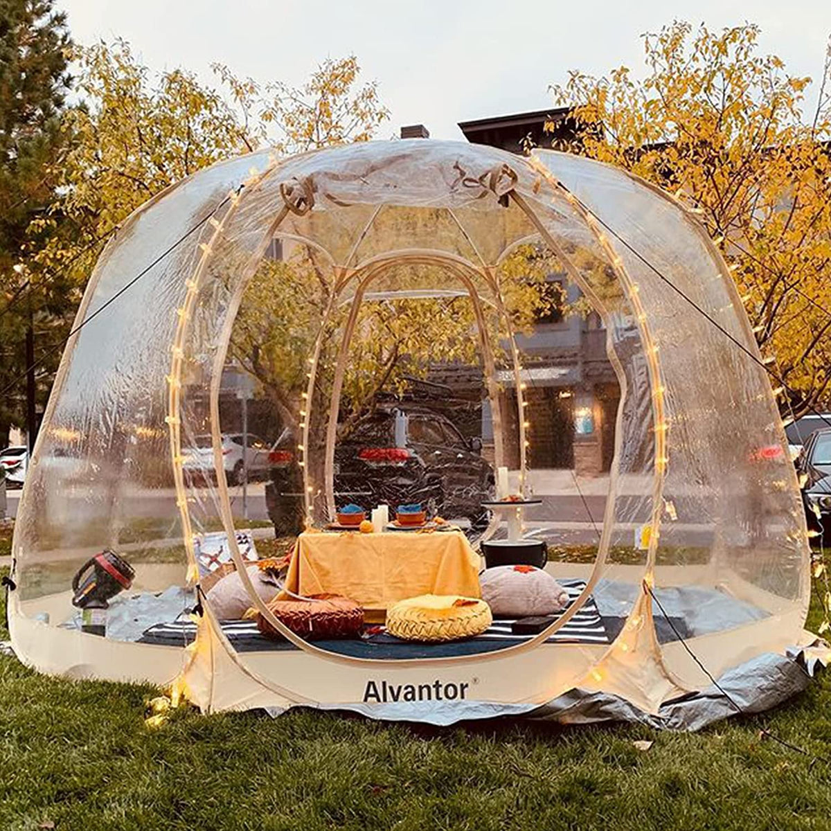 Alvantor Bubble Tent Pop Up Gazebo, 8-10 Person, 3.63.62.4H (m)