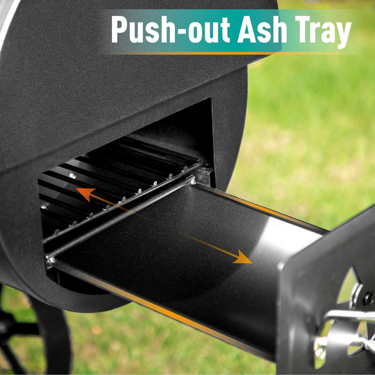 941 Sq. In. Charcoal Grill With Offset Smoker - Black