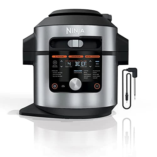 Ninja Foodi Smart XL 14-in-1 8-qt Pressure Cooker Steam Fryer With SmartLid And Thermometer - OL701