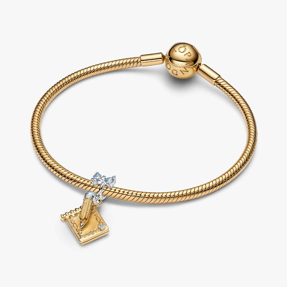 Bridgerton Dance Card & Pencil Dangle Charm