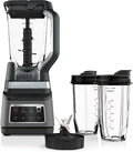 Professional Plus Kitchen System, 1400 WP, 72-oz Blender Pitcher, 64-oz Processor Bowl, 2 24-oz To-Go Cups - Grey