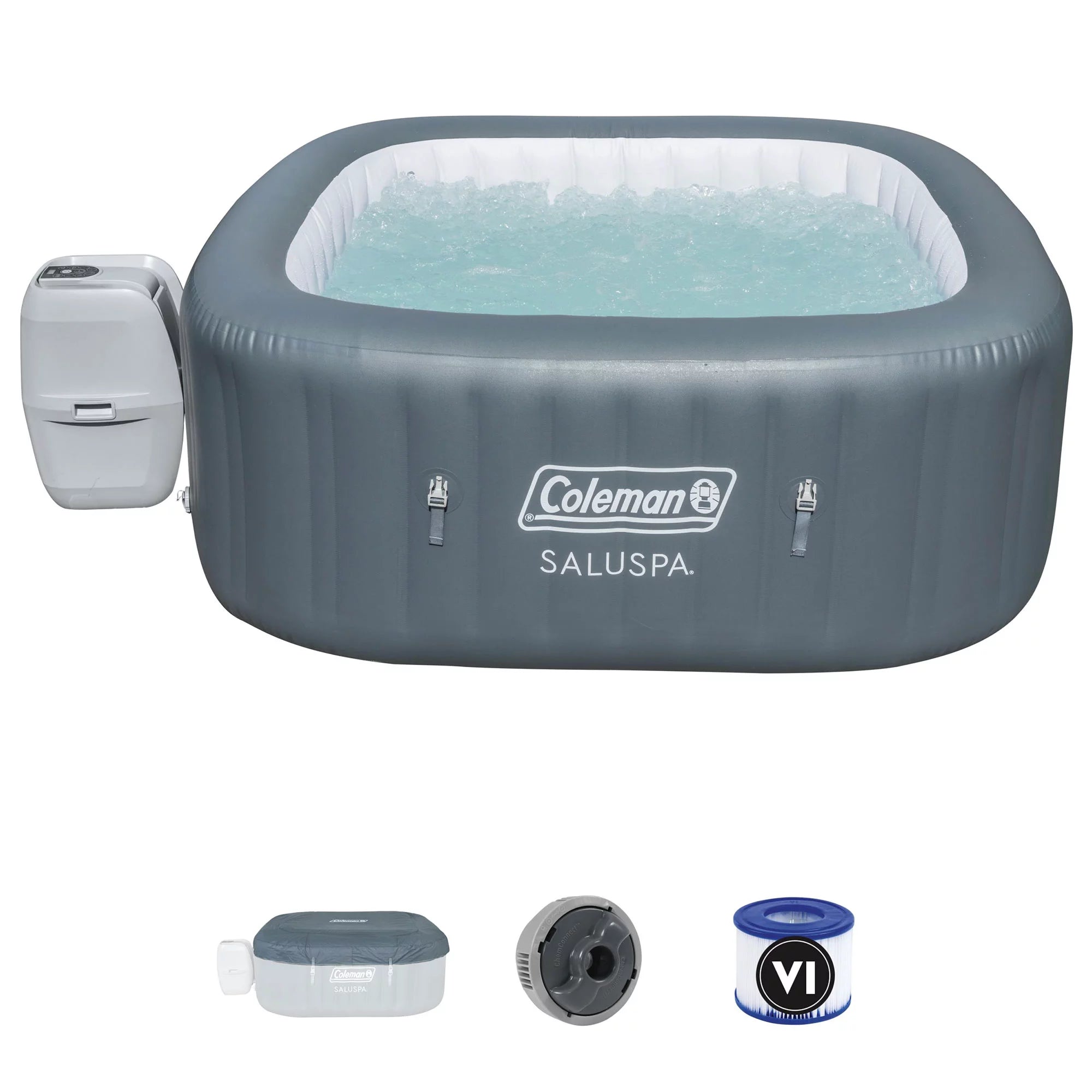 coleman-saluspa-6-person-inflatable-hot-tub-with-114-airjets-duraplus-freeze-shield-and-digital-control-panel-8089