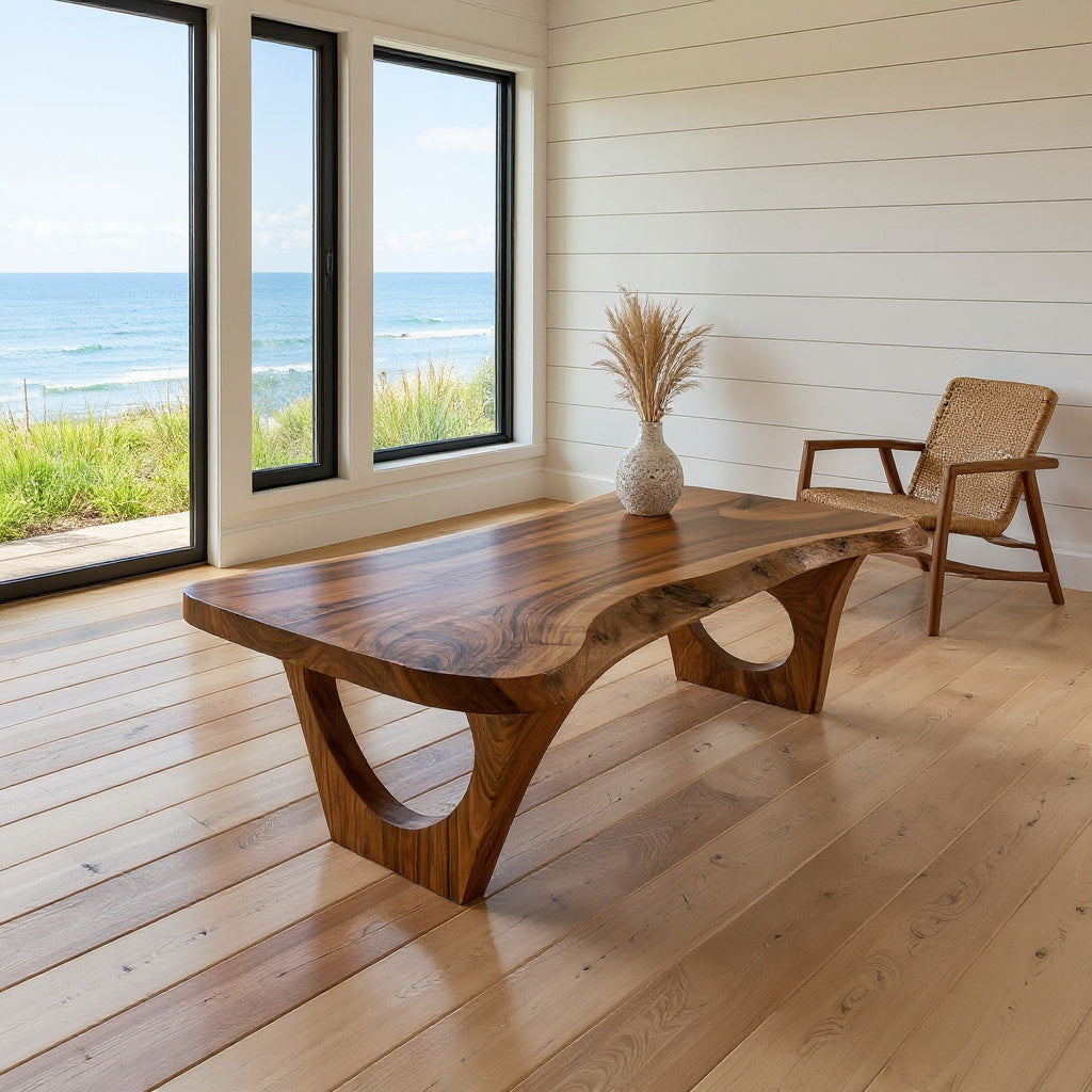 Contemporary Coffee Table Live Edge Design For Living Room