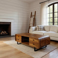 Contemporary Coffee Table With Drawer And Open Shelf For Interior
