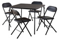 cosco-5-piece-folding-card-table-set-blackvinyl-seats-easy-storage-durable-7913