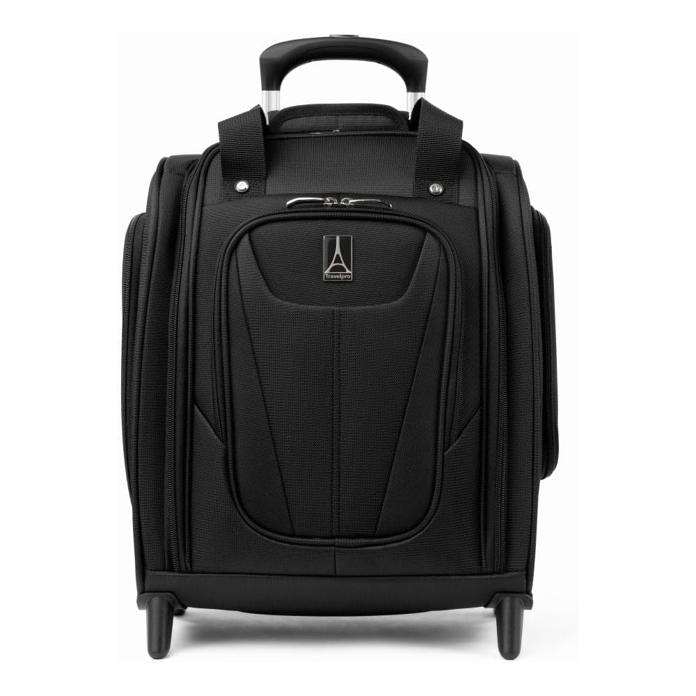 Travelpro Maxlite 5 Softside Rolling Underseat Carry-On Upright 2-Wheel Bag, Black, 15-Inch