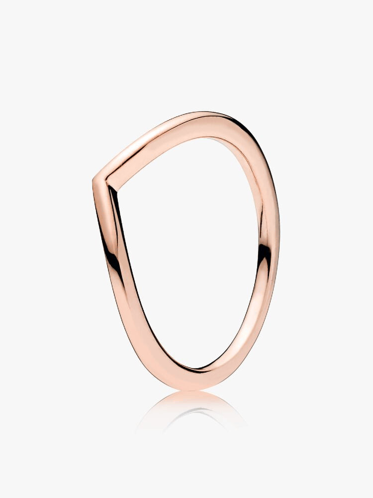 Polished Wishbone Ring