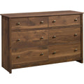 Sauder River Ranch 6-Drawer Dresser, Grand Walnut Finish