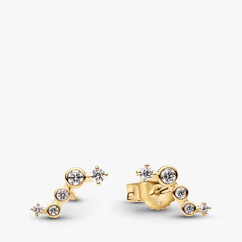 Pandora Era 14K Gold Lab-Grown Diamond Droplets Jewelry Set