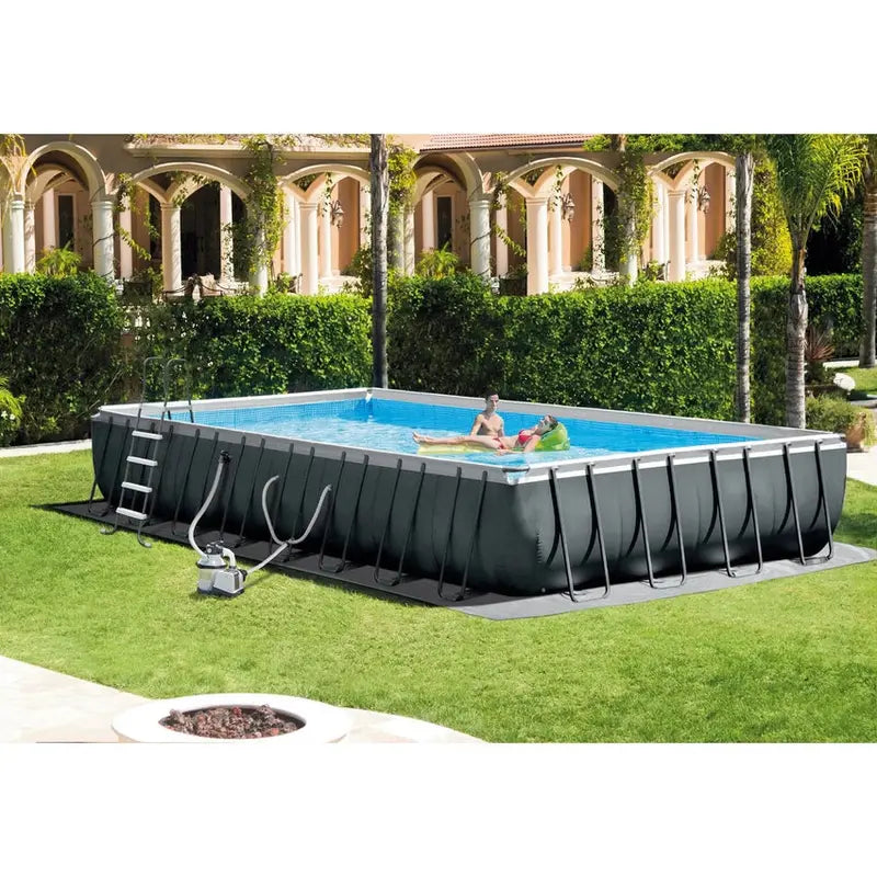 Ultra XTR Frame Rectangular Swimming Pool With Filter Pump, 32 ft x 16 ft x 52 in