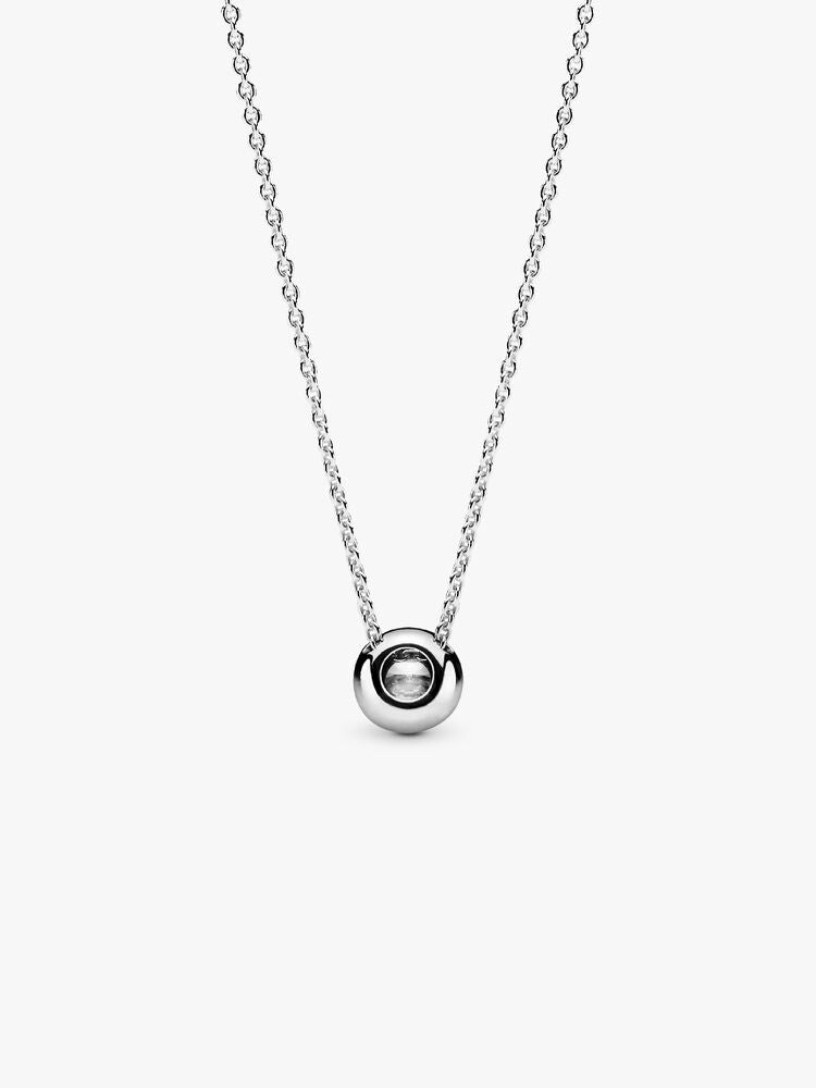 Round Sparkle Halo Necklace