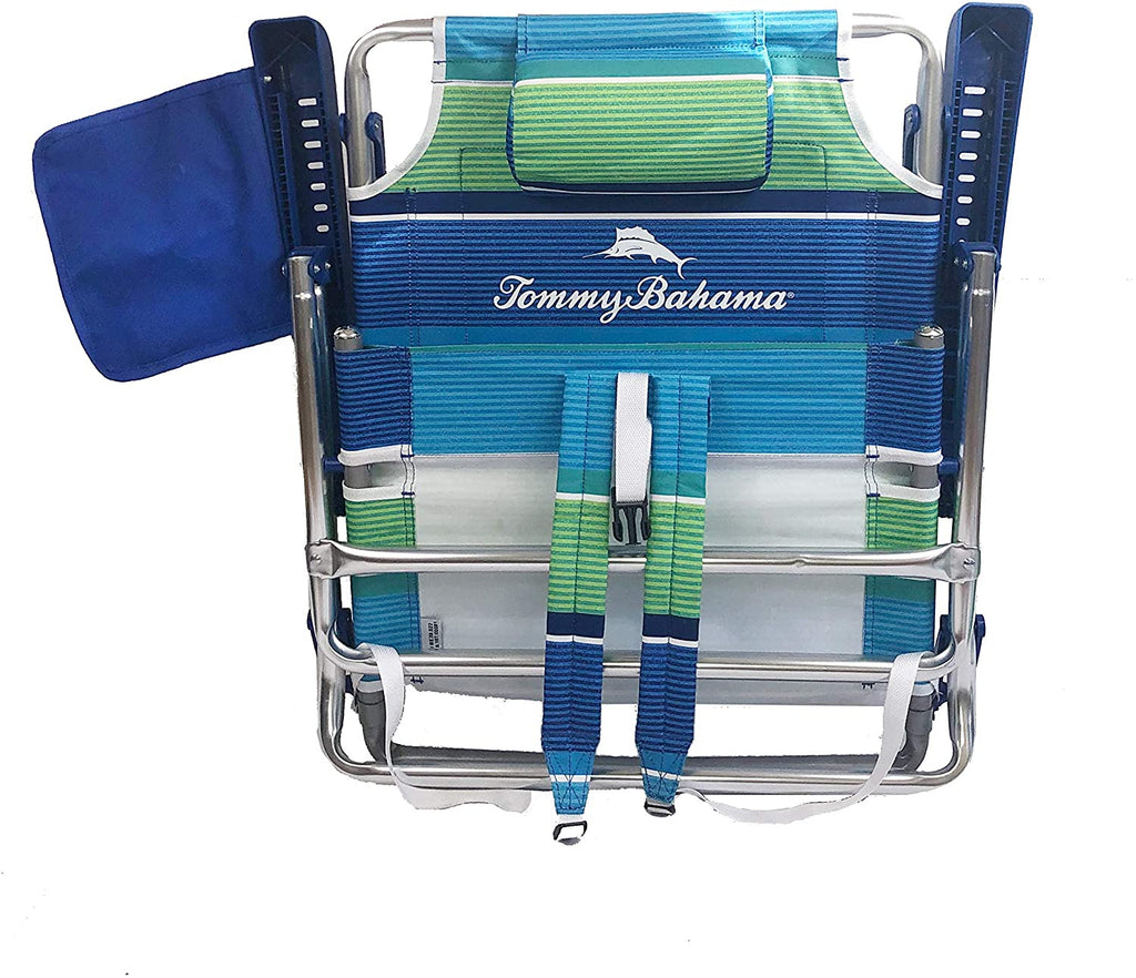 Tommy Bahama 2-Pack Backpack Beach Chairs With Storage Pouch And Towel Bar