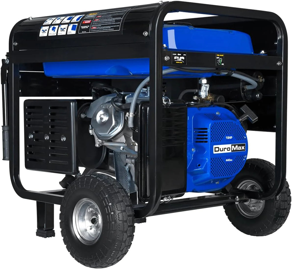 DuroMax 13,000-Watt Dual Fuel Portable Generator, Gasoline/Propane, Electric Start - XP13000EH
