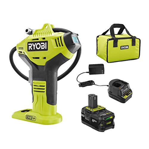 Cordless High Pressure Inflator With Digital Gauge And 18V Lithium-Ion Battery - Portable Tire And Sports Equipment Pump