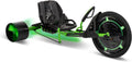 20-Inch Drift Tricycle With Adjustable Seat, LED Lighting And Foot Brakes - Green And Black