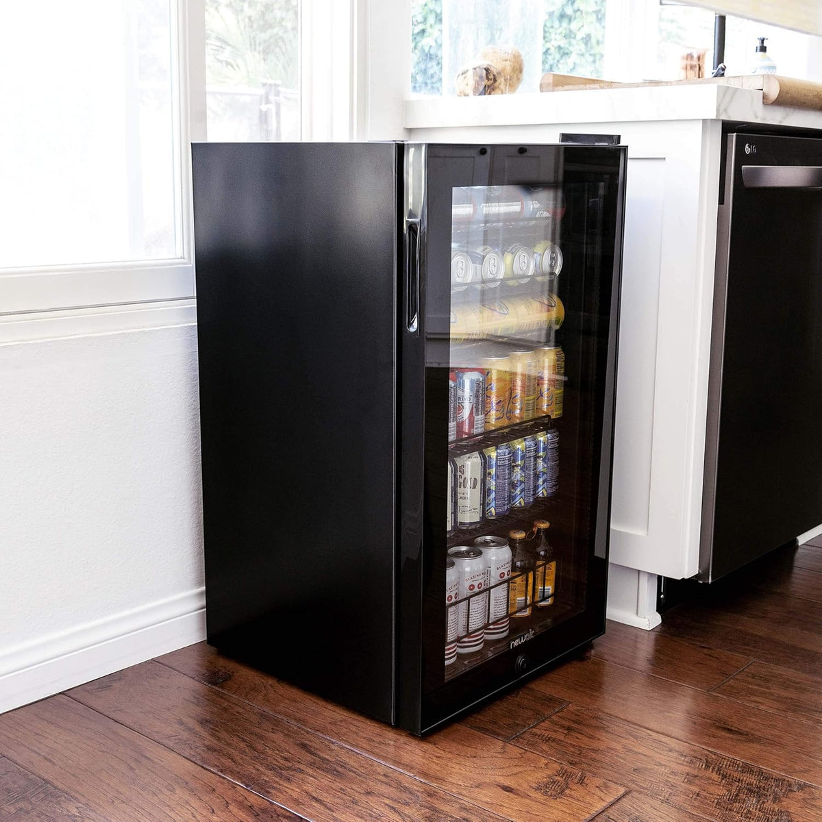 Beverage Refrigerator Cooler, 126 Cans, Right Hinge Glass Door - AB-1200