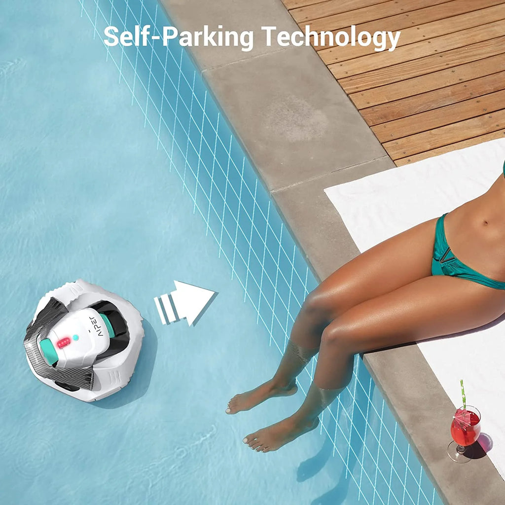 AIPER Cordless Robotic Pool Cleaner With Dual-Drive Motors - Seagull 600