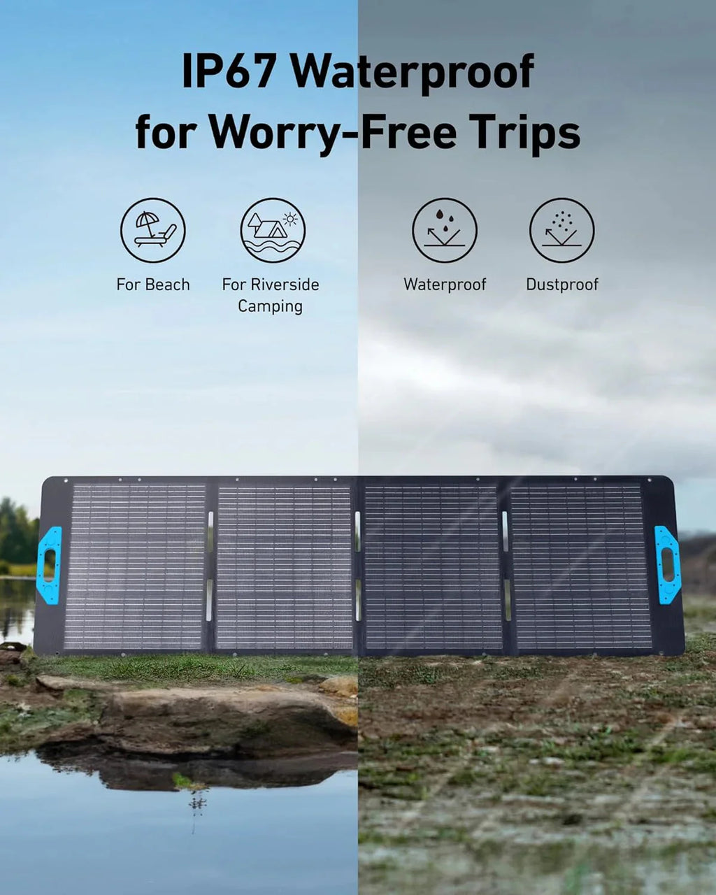 Anker SOLIX C1000 Portable Power Station With 200W Solar Panel, 1800W, 1056Wh LFP Battery, 6 AC Outlets - B17611A3