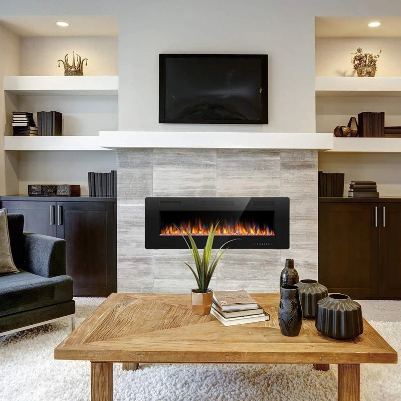 R.W.FLAME Recessed Electric Fireplace Heater, 30-inch, 750-1500W