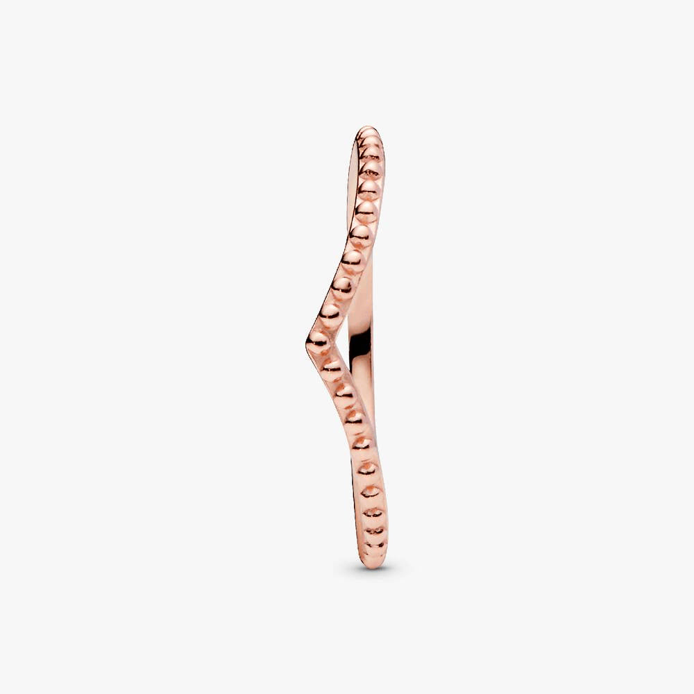 FINAL SALE - Beaded Wishbone Ring