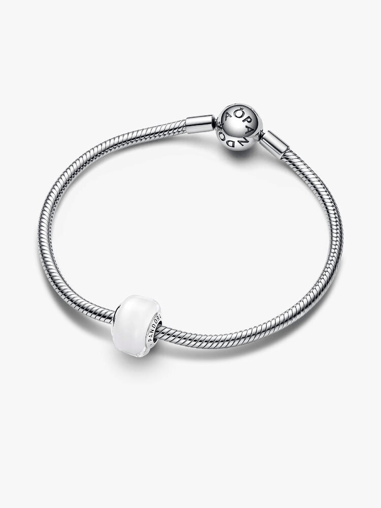 White Mini Murano Glass Charm