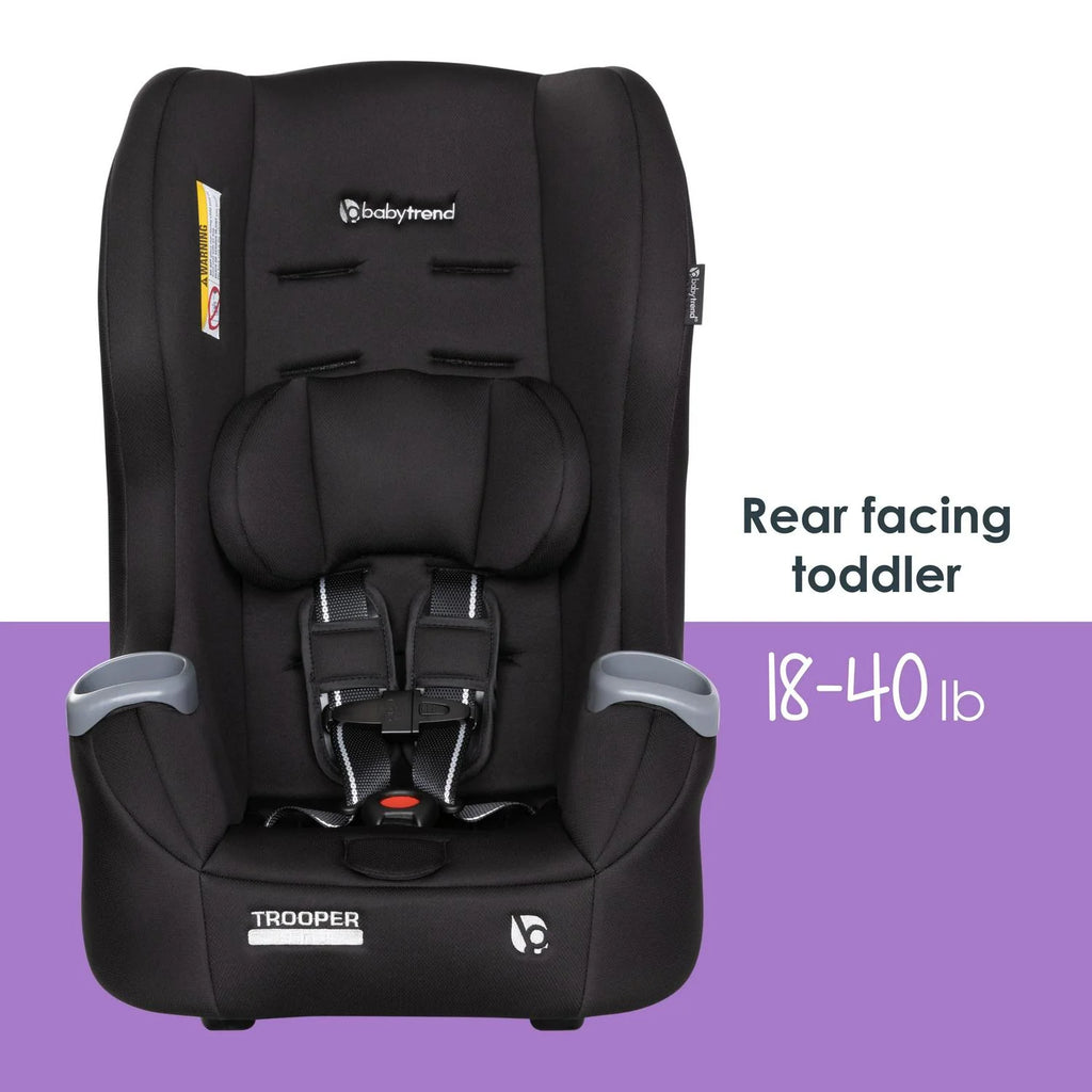 Baby Trend Trooper 3-in-1 Convertible Car Seat, Desert Black - CV01F16B