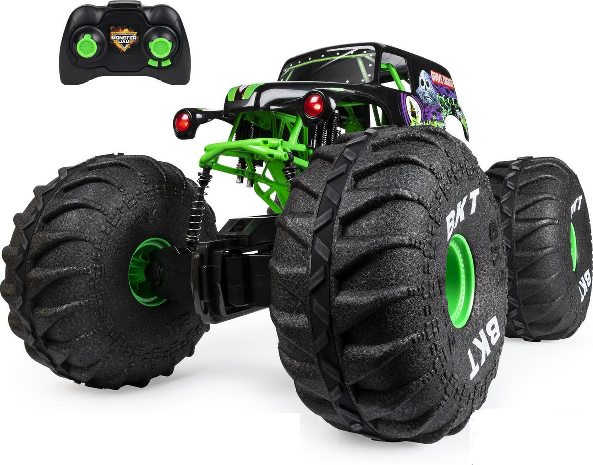 Monster Jam Mega Grave Digger All-Terrain Remote Control Monster Truck With Lights, 1:6 Scale - 6046197
