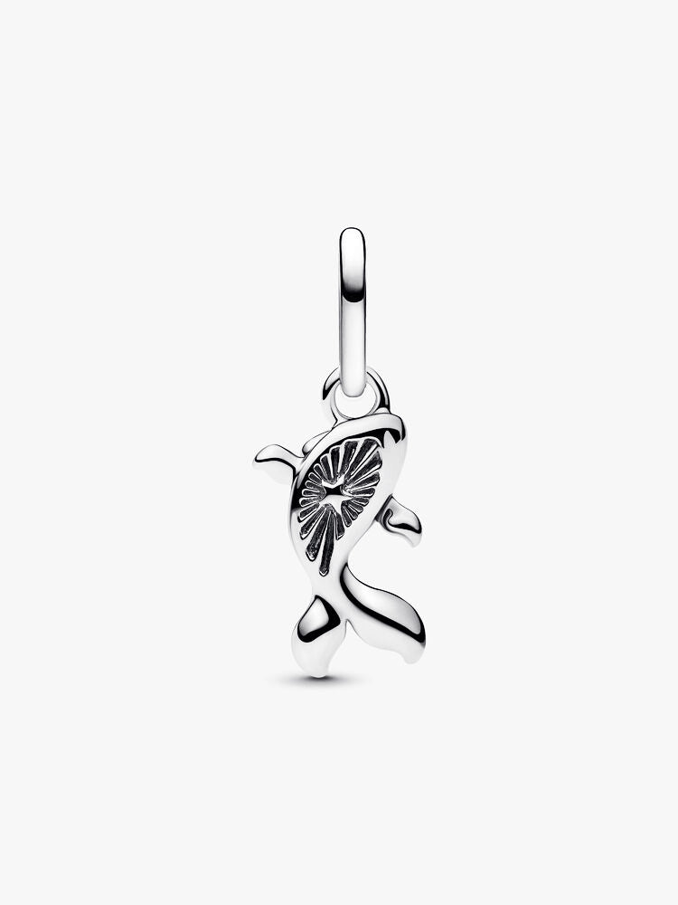 Red Murano Glass Koi Fish Mini Dangle Charm