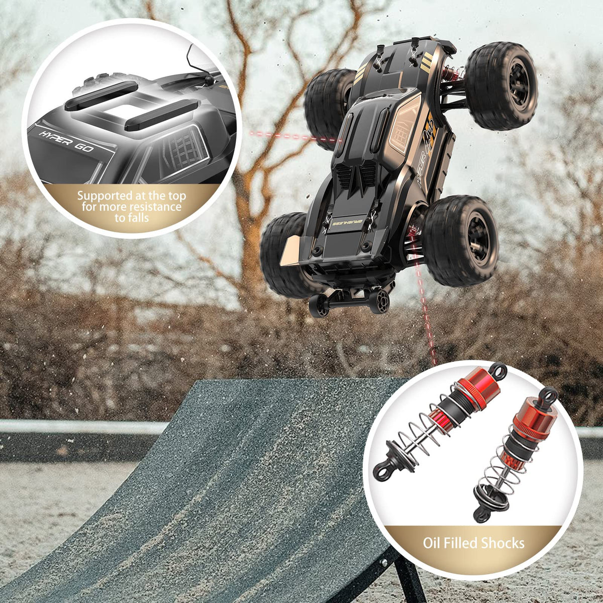 HYPER GO 1/16 RTR Brushless RC Monster Truck - H16BM