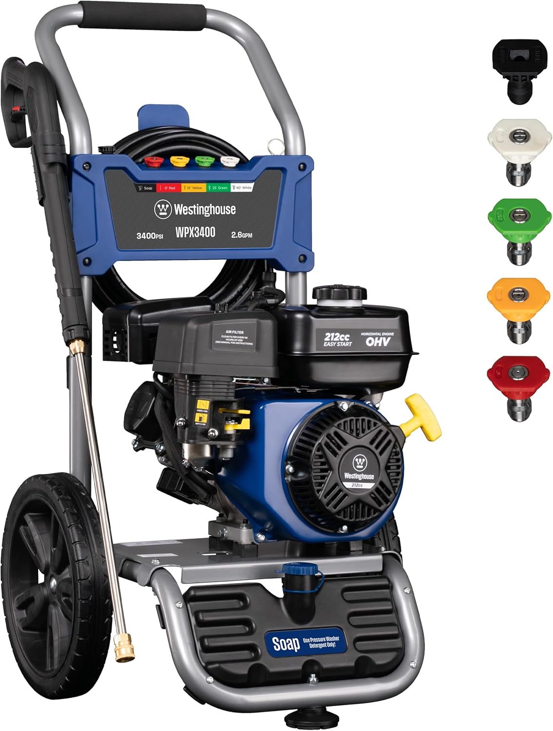Westinghouse Gas Pressure Washer 3400 PSI 2.6 Max GPM - WPX3400